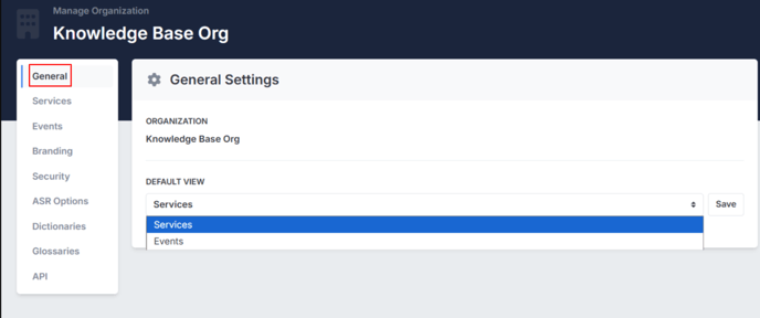 Organization Settings_General