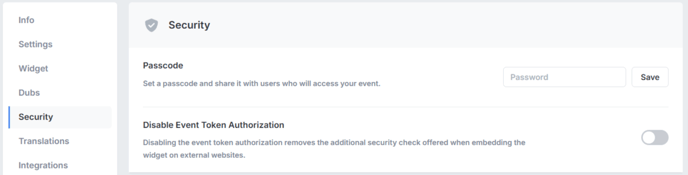 Security Tab_Events