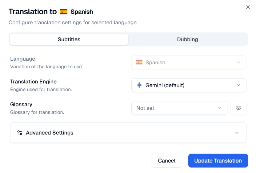 Step 4: Translation - How do I enable Translation for my Service using ...