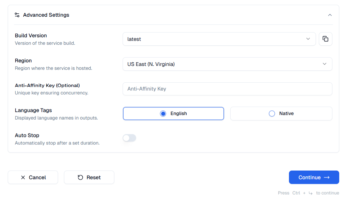 Step 1: General Settings - How do I create a Service using the new UI?